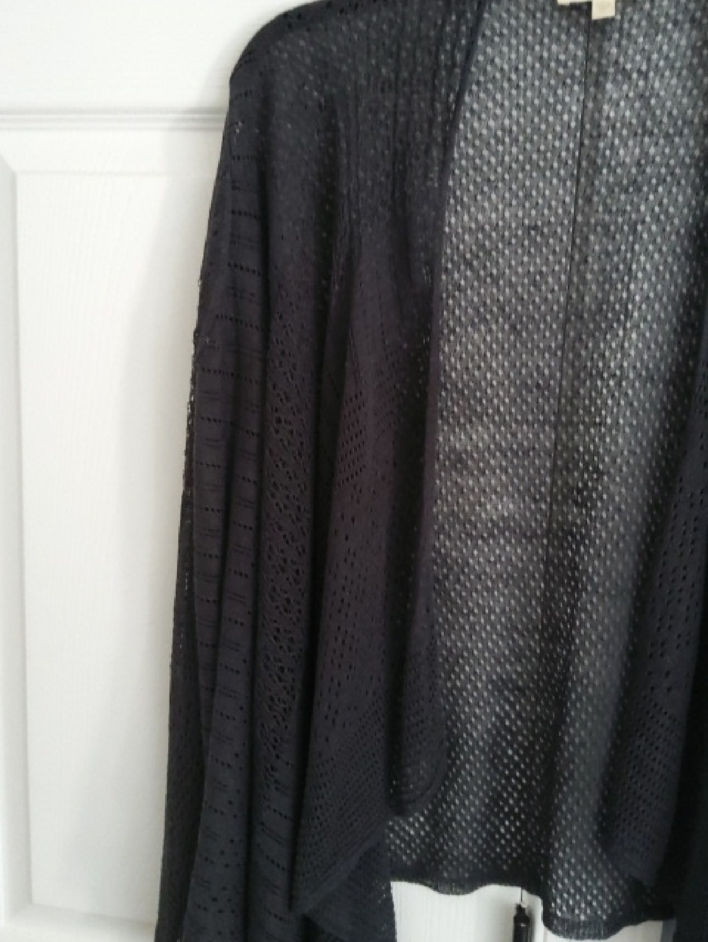 EILEEN FISHER💥Nwot💥Charcoal Gray Open-Front Knit Cardigan - Picture 3 of 5
